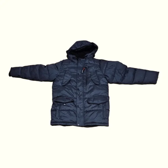 CANADA WEATHER GEAR Men's Hooded Parka Blue M - Picture 2 of 8